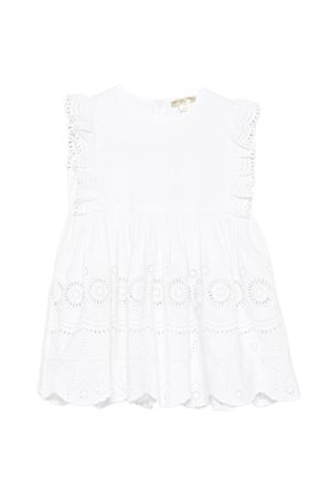 Top con maniche a volant e ricami in stile inglese STELLA McCARTNEY KIDS | TY5B32Z3459100